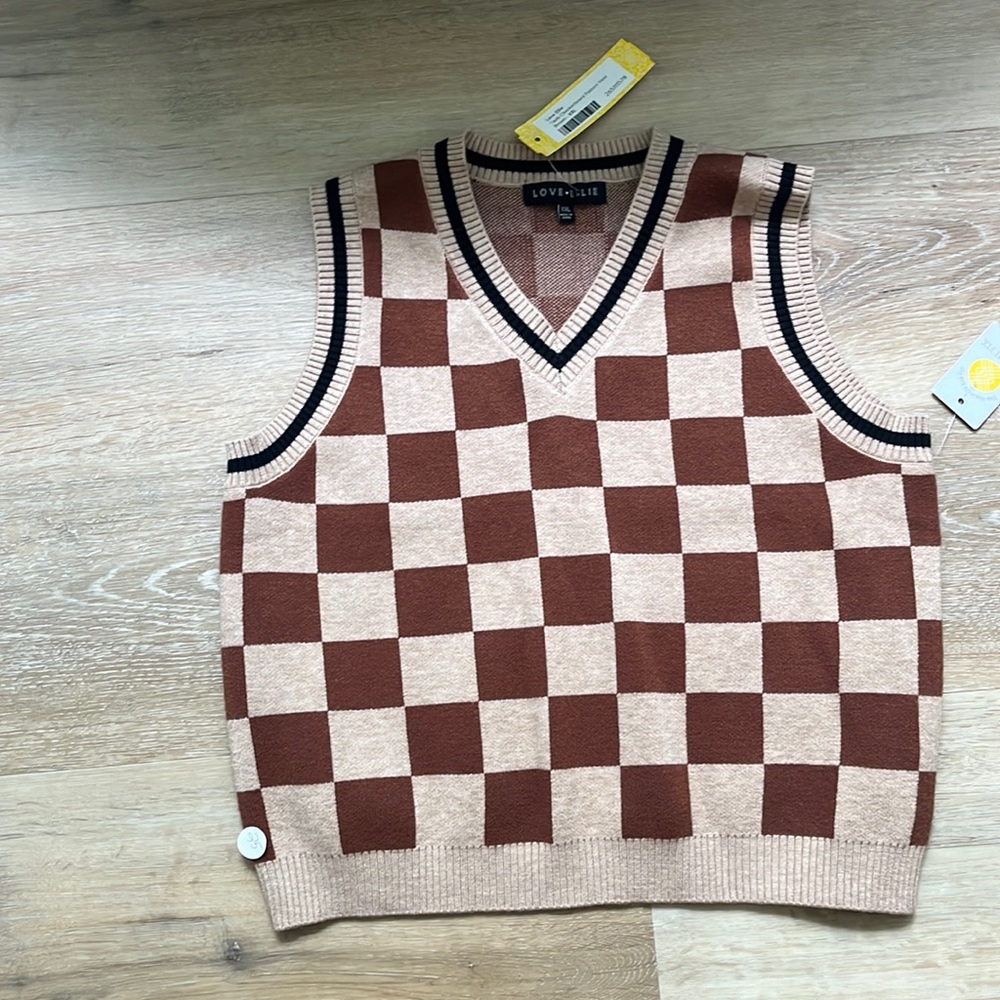 Checkered vest